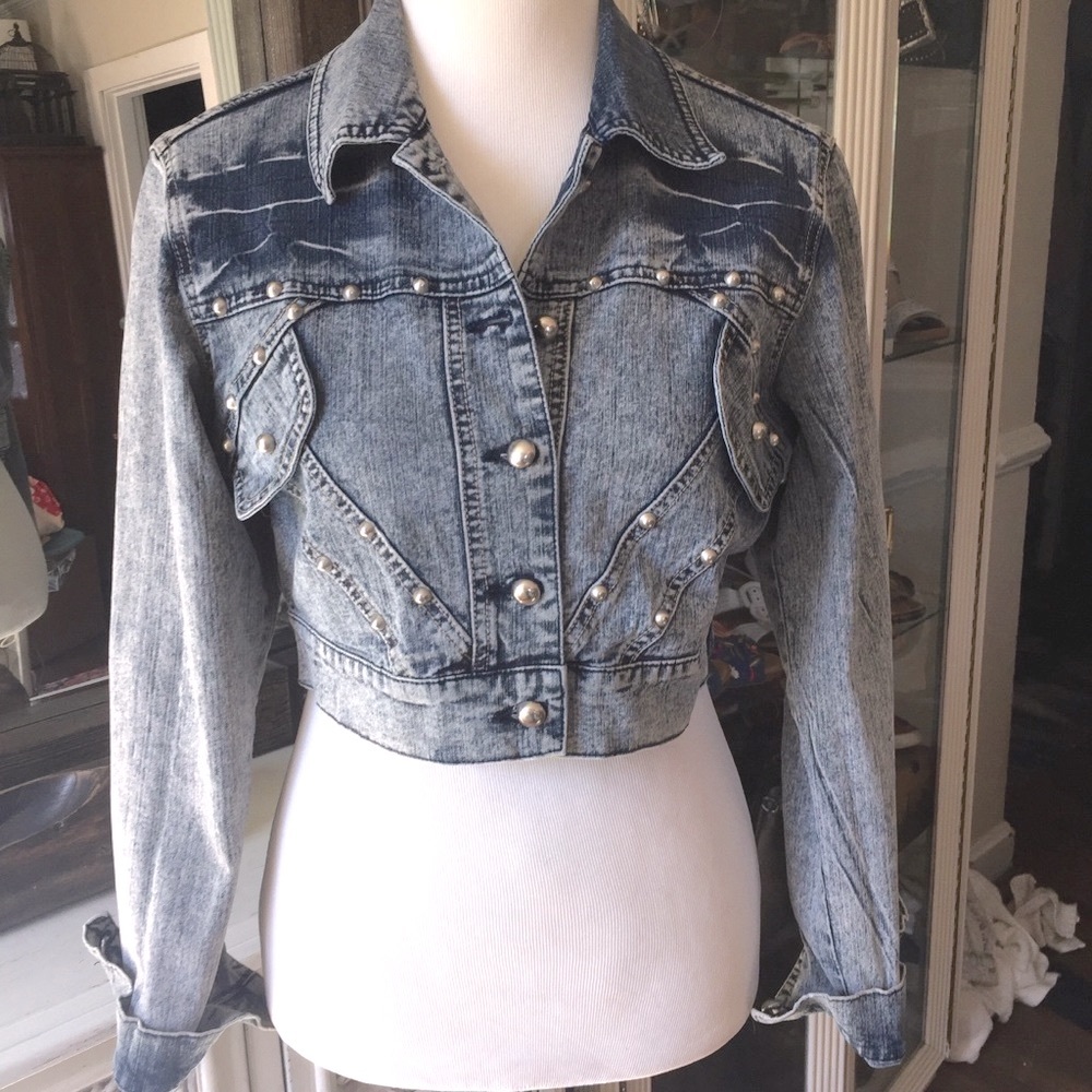 Heatwave Vintage Denim 1980-1990’s Vintage crop jacket M Y2K